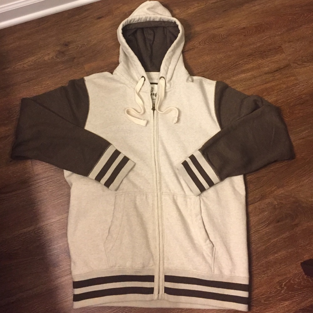 Excellent Condition brown/tan Men’s Zip up hoodie